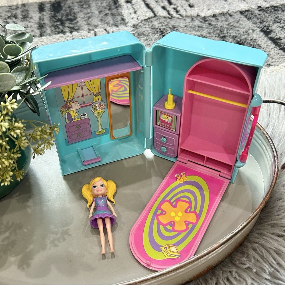 Fashion Polly Playset 2000 Vintage Original Blue Polly Pocket Purse